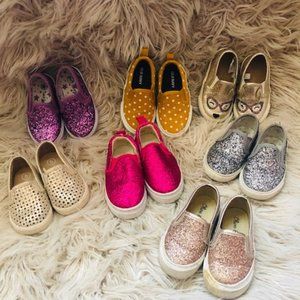 Bundle of little girl slip-ons